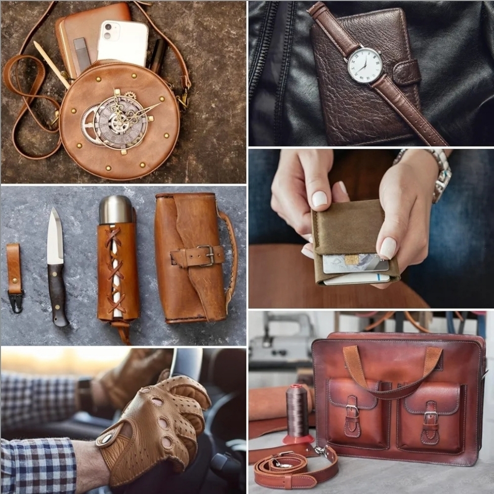 Handmade Cowhide Leather Belts, Purse Straps Etc. Made To Order - Picture 6 of 6